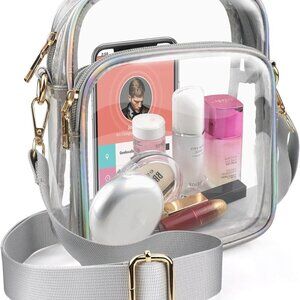 Clear Purse for Women, Clear Bag Stadium Approved, Transparent Crossbody Bag
